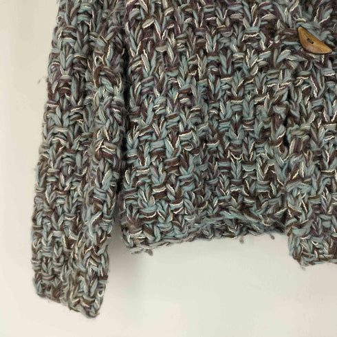 ハンドメイド ケーブルニットカーディガン レディース