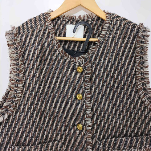 エイチアンドエム H&M ジャガードベスト スカートセットアップ レディース import:M