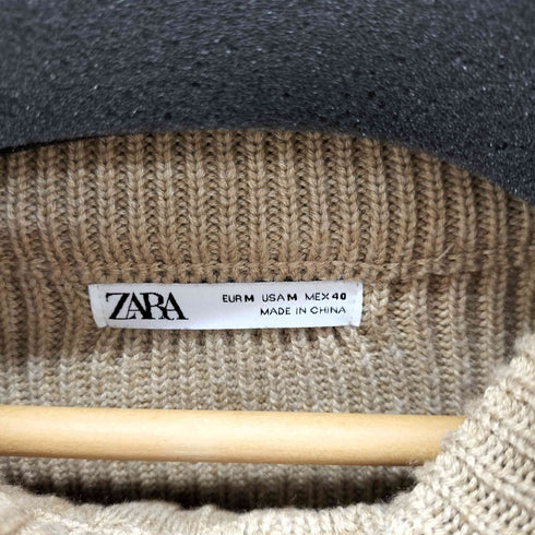 ザラ ZARA ダブルジップドライバーズニット メンズ JPN:M