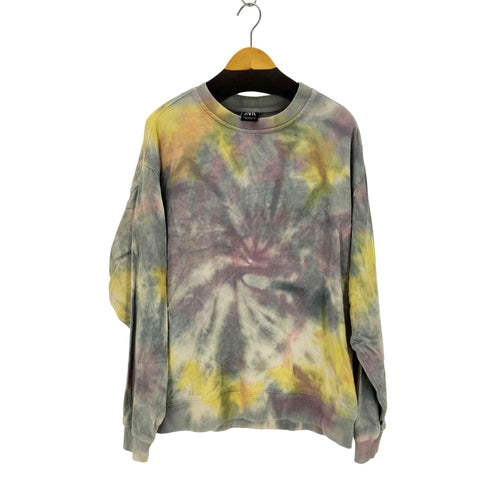 ザラ ZARA タイダイ 鹿の子 クルーネックスウェット メンズ JPN:M