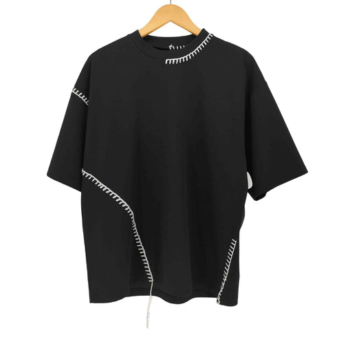 ルイス Luis カットジョーゼットブランケットステッチTシャツ メンズ FREE