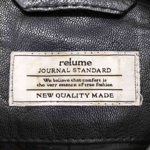ジャーナルスタンダードレリューム JOURNAL STANDARD relume ゴートレザー シングルレザーライダース メンズ JPN:S