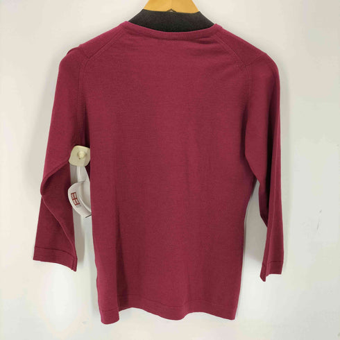 ジョンスメドレー JOHN SMEDLEY メリノウールvネックニット レディース