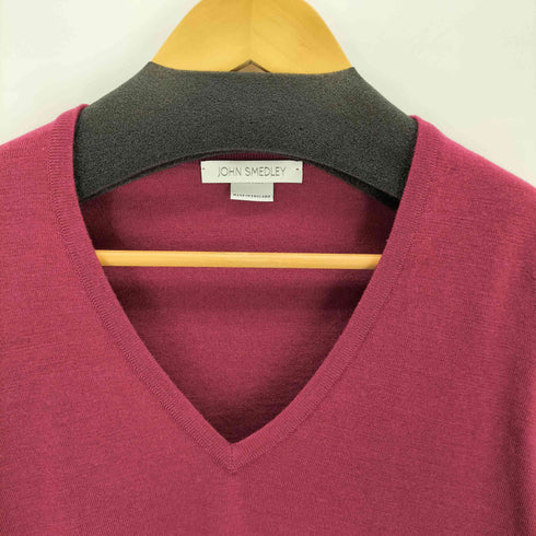 ジョンスメドレー JOHN SMEDLEY メリノウールvネックニット レディース