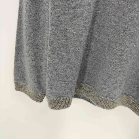 CASHMERE CLUB 21 リブ編み カシミヤ クルーネック ニット レディース