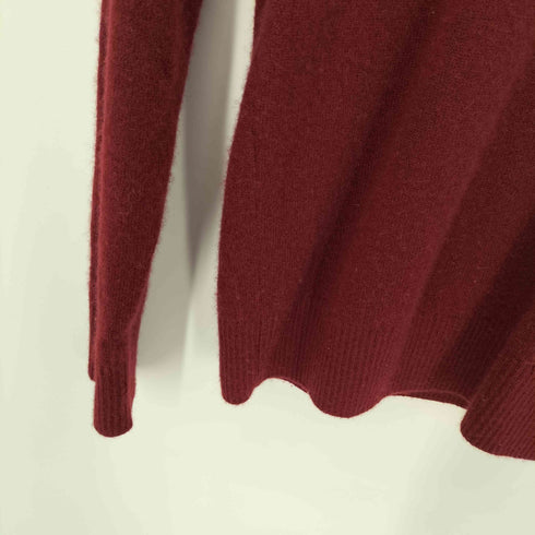 アバクロンビーアンドフィッチ Abercrombie & Fitch ロゴ刺繍 Vネック カシミヤ ミット レディース import:S