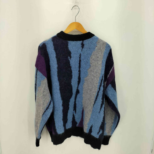 メゾンスペシャル MAISON SPECIAL Airy Mohair Crazy Stripe Prime-Over Crew Neck Knit Pullove クレイジーストライププライムオーバークルーネックモヘアニット メンズ 01