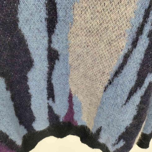 メゾンスペシャル MAISON SPECIAL Airy Mohair Crazy Stripe Prime-Over Crew Neck Knit Pullove クレイジーストライププライムオーバークルーネックモヘアニット メンズ 01