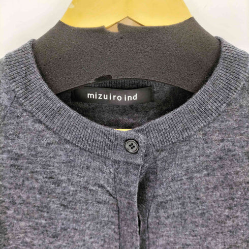 ミズイロインド mizuiro ind ニットポンチョ レディース