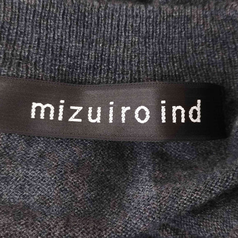 ミズイロインド mizuiro ind ニットポンチョ レディース