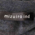 ミズイロインド mizuiro ind ニットポンチョ レディース