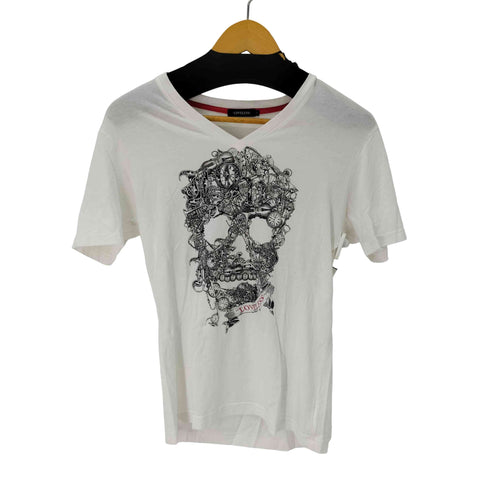 ラブレス LOVELESS スカル Vネック Tシャツ メンズ JPN:1