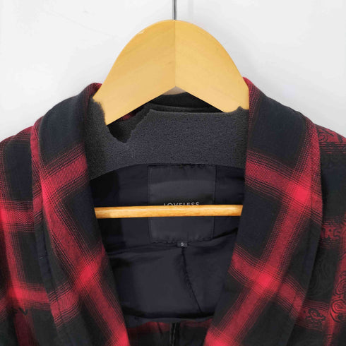 ラブレス LOVELESS オンブレ チェック シャツ ガウン メンズ JPN:S