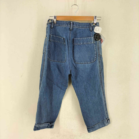 ヨウジヤマモトプリュスノアール YOHJI YAMAMOTO+NOIR クロップド デニム ベイカーパンツ レディース JPN:1