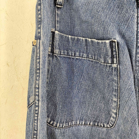 ヨウジヤマモトプリュスノアール YOHJI YAMAMOTO+NOIR クロップド デニム ベイカーパンツ レディース JPN:1