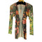 プリーツプリーズイッセイミヤケ PLEATS PLEASE ISSEY MIYAKE 90S 花柄 ボタンレス プリーツジャケット レディース JPN:3