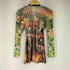 プリーツプリーズイッセイミヤケ PLEATS PLEASE ISSEY MIYAKE 90S 花柄 ボタンレス プリーツジャケット レディース JPN:3