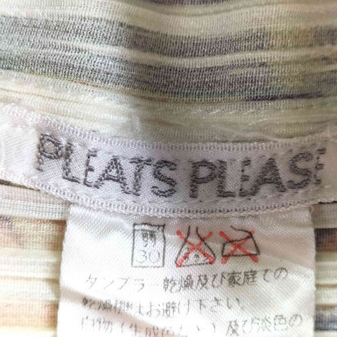 プリーツプリーズイッセイミヤケ PLEATS PLEASE ISSEY MIYAKE 90S 花柄 ボタンレス プリーツジャケット レディース JPN:3