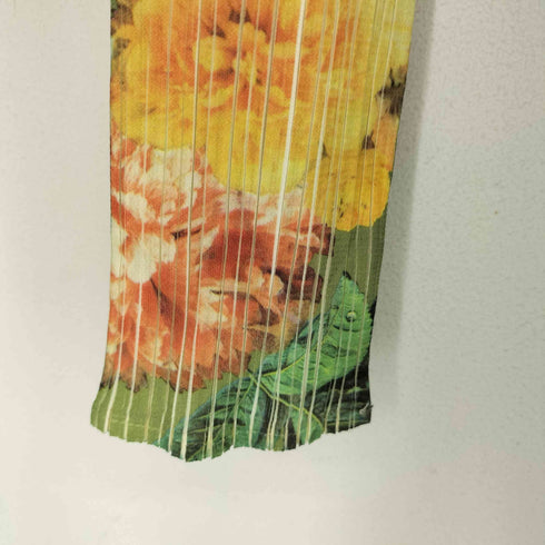 プリーツプリーズイッセイミヤケ PLEATS PLEASE ISSEY MIYAKE 90S 花柄 プリーツ ハイネック カットソー レディース JPN:3