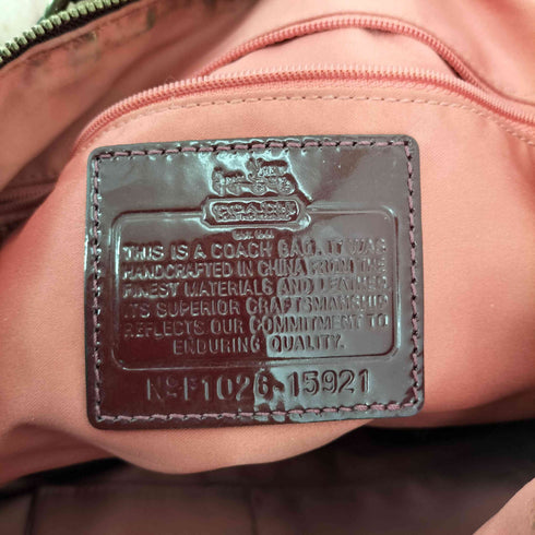 コーチ COACH マディソンクリムゾン エナメルレザー サッチェル ショル クリムゾン サッチェル ショルダ ーバッグ Y2K レディース