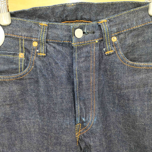 フルカウント FULLCOUNT 1101 赤耳 ボタンフライ カラーステッチ デニムパンツ メンズ 32×34