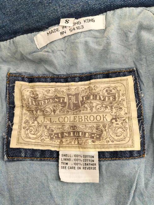 J.L.COLEBROOK スタンドカラーデニムジャケット メンズ S