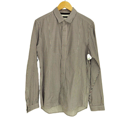 ホワイトマウンテニアリング WHITE MOUNTAINEERING ストライプ 切替デザイン 長袖シャツ メンズ JPN:2