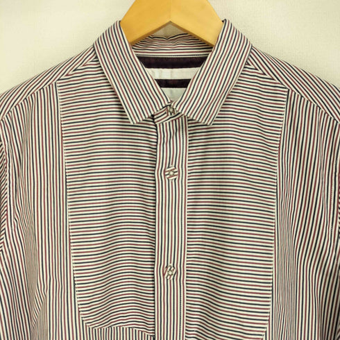 ホワイトマウンテニアリング WHITE MOUNTAINEERING ストライプ 切替デザイン 長袖シャツ メンズ JPN:2
