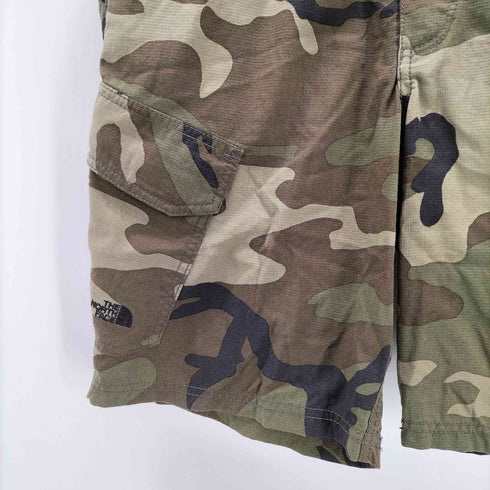 ザノースフェイス THE NORTH FACE Cargo Shor ウッドランド カモ 迷彩柄 ショート カーゴ パンツ ショーツ メンズ L