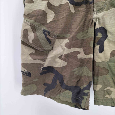 ザノースフェイス THE NORTH FACE Cargo Shor ウッドランド カモ 迷彩柄 ショート カーゴ パンツ ショーツ メンズ L
