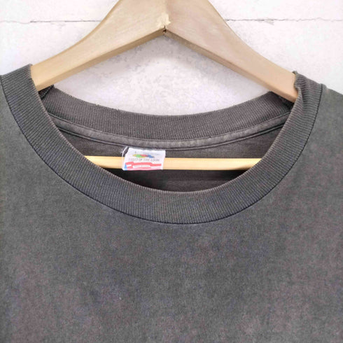 フルーツオブザルーム FRUIT OF THE LOOM 90s USA製 袖裾シングル 両面プリントクルーネックTシャツ メンズ L