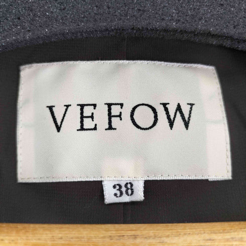 VEFOW ベロアテーラードジャケット レディース