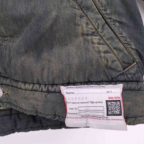 メゾンミハラヤスヒロ Maison MIHARA YASUHIRO 24aw HUGE PUFFER DENIM JACKET メンズ JPN:46