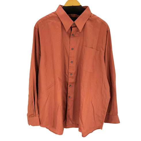 ジョージ GEORGE WRINKLE RESISTANT SATEEN ワンポケットL/Sサテンシャツ メンズ JPN:XXL