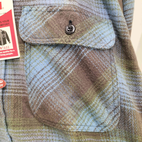 ビッグジョン BIG JOHN L/S チェック柄 コットン ネルシャツ メンズ JPN:M