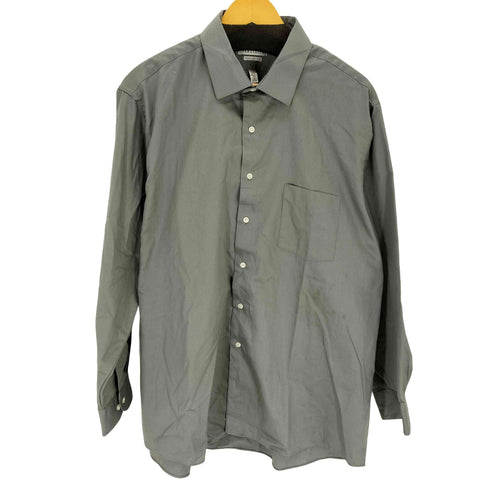 ヴァンヒューゼン VAN HEUSEN 90-00s LUX SATEEN REGULAR FIT L/Sサテンシャツ メンズ 18 34/35