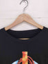 両面プリントバンドTシャツ メンズ XL