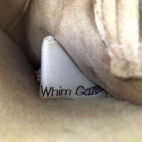 ウィムガゼット Whim Gazette 襟ファー リバーシブル シープレザー ムートン ロング コート レディース FREE