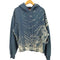 フォートゥーフォー 424 Printed Fleece-Back Cotton-Jersey Hoodie スター ペンキプリント クロップド プルオーバーパーカー メンズ import:M