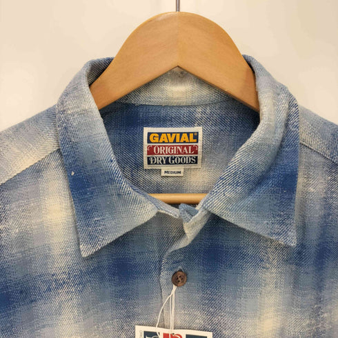 GAVIAL オープンカラー オンブレ ネルシャツ メンズ JPN:M