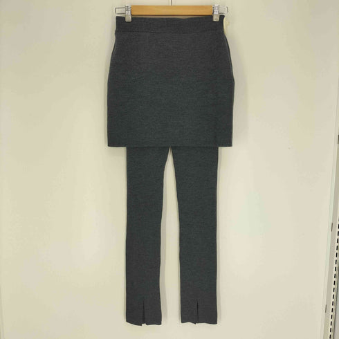 ユーバイスピックアンドスパン U by SPICK&SPAN レイヤード ニッ トスカート パンツ レディース FREE