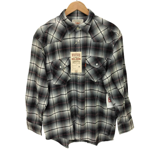 ビッグジョン BIG JOHN オンブレチェック ウエスタンネルシャツ メンズ JPN:M