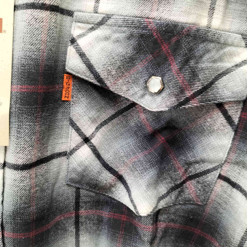 ビッグジョン BIG JOHN オンブレチェック ウエスタンネルシャツ メンズ JPN:M