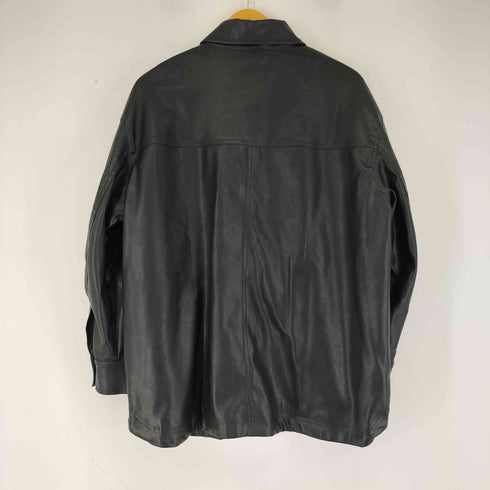エイチアンドエム H&M フェイクレザーシャツジャケット レディース