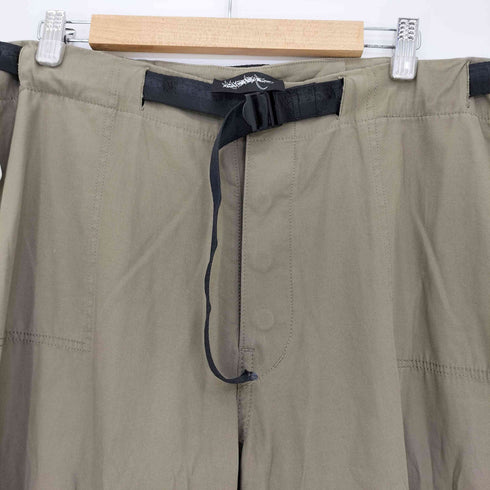 ベルト付き ダブルニー テーパードパンツ メンズ