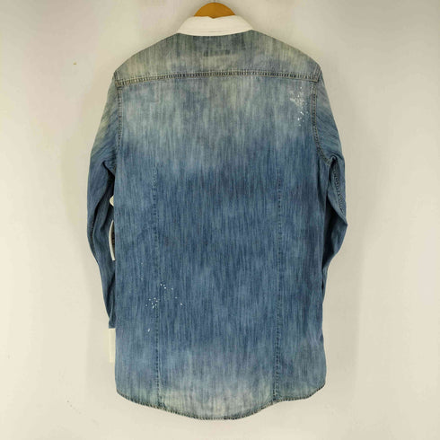 ディースクエアード DSQUARED2 パッチワーク デニム L/S シャツ メンズ 50