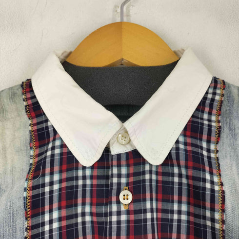 ディースクエアード DSQUARED2 パッチワーク デニム L/S シャツ メンズ 50