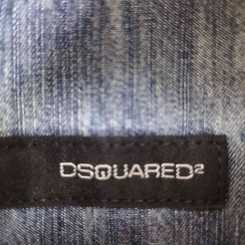 ディースクエアード DSQUARED2 パッチワーク デニム L/S シャツ メンズ 50