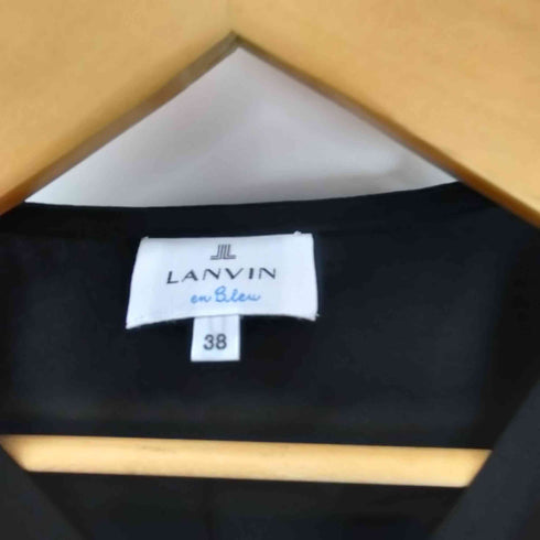 ランバンオンブルー LANVIN en Bleu バルーンスリーブペプラムジャケット レディース 38
