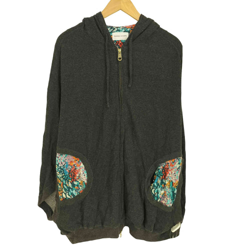 ツモリチサト TSUMORI CHISATO ニットパーカー 半袖 ジップアップ ドルマンスリーブ レディース JPN:2